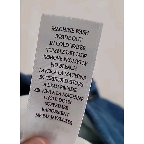 Frank & Eileen Wicklow Straight Jeans | Raw Hem | Blue Denim | Size 8 - Picture 12 of 12